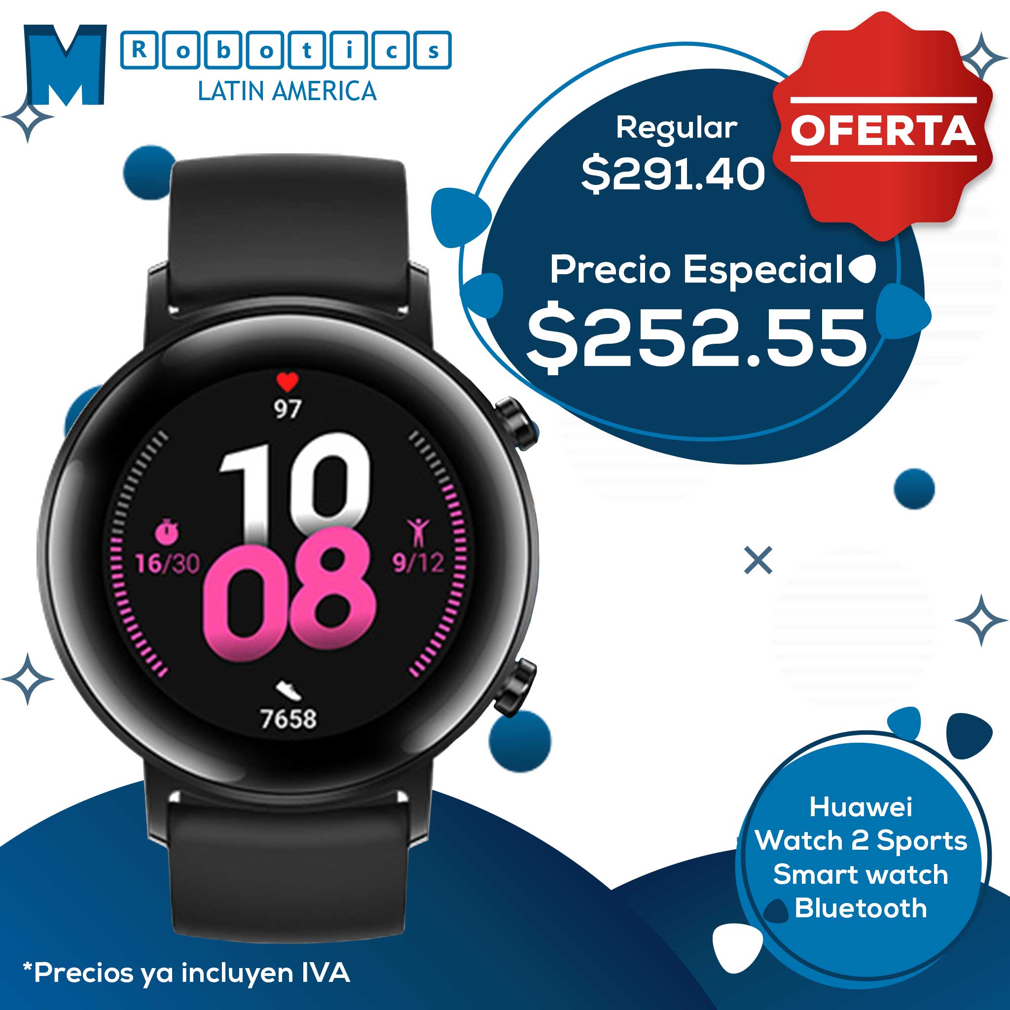 Huawei Watch 2 Sports – Smart watch – Bluetooth